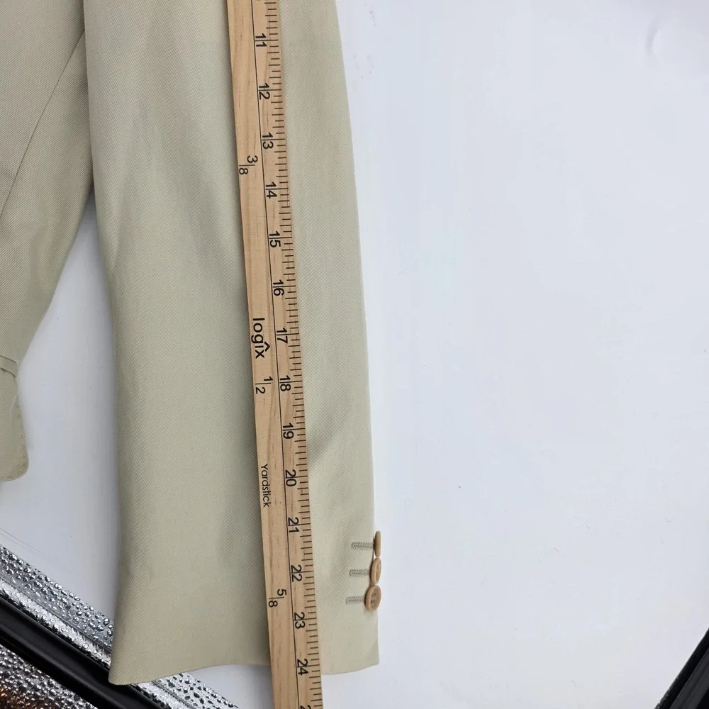 canali holt renfrew beige blazer cotton Men Sz 44 Unstructured
